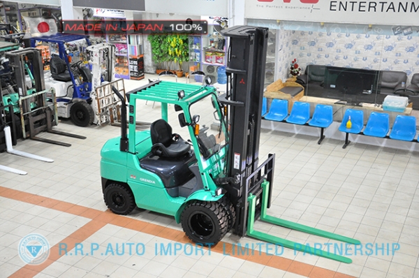 ขายรถโฟล์คลิฟท์มือสอง MITSUBISHI รุ่น FD35T-12472 นำเข้าจากประเทศญี่ปุ่น 100\% ไม่เคยใช้งานในไทย