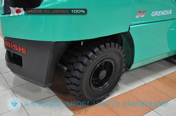 ขายรถโฟล์คลิฟท์มือสอง MITSUBISHI รุ่น FD35T-12472 นำเข้าจากประเทศญี่ปุ่น 100\% ไม่เคยใช้งานในไทย