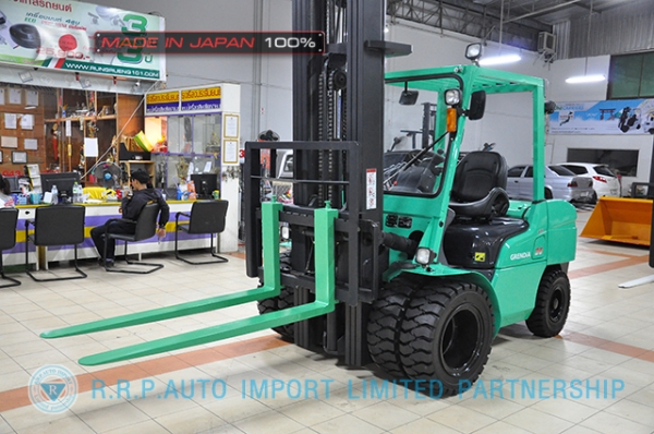 ขายรถโฟล์คลิฟท์มือสอง MITSUBISHI รุ่น FD35T-12472 นำเข้าจากประเทศญี่ปุ่น 100\% ไม่เคยใช้งานในไทย