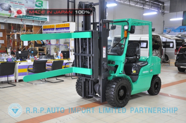 ขายรถโฟล์คลิฟท์มือสอง MITSUBISHI รุ่น FD35T-12472 นำเข้าจากประเทศญี่ปุ่น 100\% ไม่เคยใช้งานในไทย