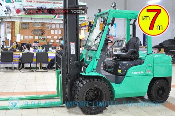 ขายรถโฟล์คลิฟท์มือสอง MITSUBISHI รุ่น FD35T-12472 นำเข้าจากประเทศญี่ปุ่น 100\% ไม่เคยใช้งานในไทย