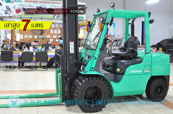 ขายรถโฟล์คลิฟท์มือสอง MITSUBISHI รุ่น FD35T-12472 นำเข้าจากประเทศญี่ปุ่น 100\% ไม่เคยใช้งานในไทย