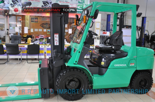 ขายรถโฟล์คลิฟท์มือสอง MITSUBISHI รุ่น FD35T-12472 นำเข้าจากประเทศญี่ปุ่น 100\% ไม่เคยใช้งานในไทย