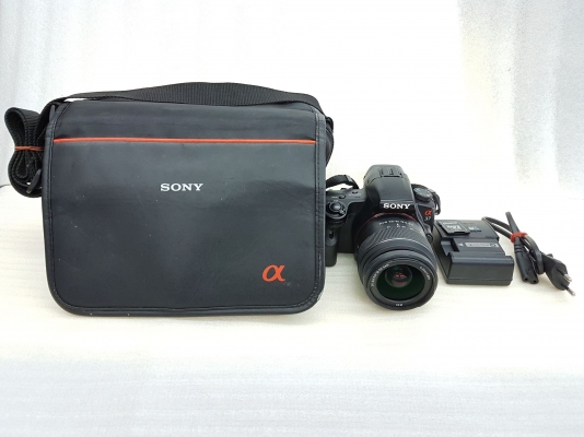 กล้อง SONY รุ่น SLT-A37 สีดำ กล้องดิจิตอล DSLT 16.1 MP กระเป๋า ที่ชาร์ท เมม 8 GB สภาพใหม่ ส่งฟรี