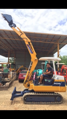 ขายรถขุดแบคโฮKOMATSU PC30รุ่น6เก่านอกแท้(ญี่ปุ่น)เอกสารแจ้งจำหน่ายหนังสือมอบอำนาจ(โอนลอยไม่เคยใช้งานในไทยคับ)