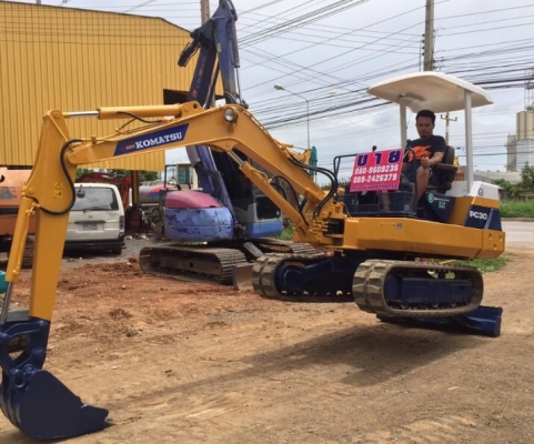 ขายรถขุดแบคโฮKOMATSU PC30รุ่น6เก่านอกแท้(ญี่ปุ่น)เอกสารแจ้งจำหน่ายหนังสือมอบอำนาจ(โอนลอยไม่เคยใช้งานในไทยคับ)