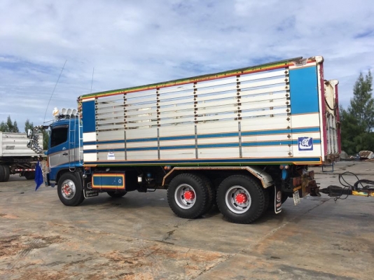 Hino mega เครื่อง 260 ปี 47 ดั้มพ์แม่ลูก 2 เพลา สภาพสวยเดิมบางพร้อมใช้ ยางดี
