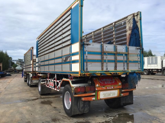 Hino mega เครื่อง 260 ปี 47 ดั้มพ์แม่ลูก 2 เพลา สภาพสวยเดิมบางพร้อมใช้ ยางดี