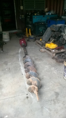 หัวสว่านเจาะดิน สองสาย ขนาด 30-70 พร้อมดอก