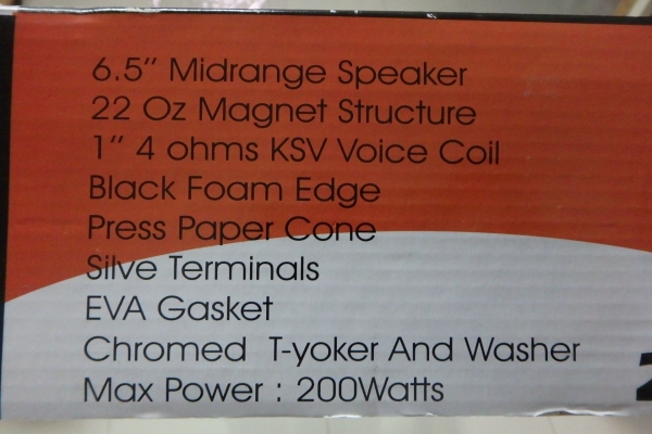 ลำโพงรถยนต์ Zulex 6.5 นิ้ว รุ่น ZS-650R ของใหม่ 1 คู่ ขายถูก