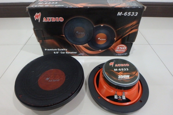 ลำโพงรถยนต์ M Audio 6.5 นิ้ว 350W รุ่น M-6533 ของใหม่ 1 คู่ ขายถูก