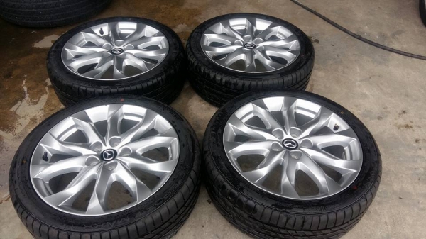 ขายล้อแม็กป้ายแดง mazda3 18" ยางปี16 สนใจติดต่อร้าน ก.เจริญการยางครับ 081-3747940 ขายล้อแม็กป้ายแดง mazda3 18" ยางปี16 สนใจติดต่อร้าน ก.เจริญการยางครับ 081-3747940