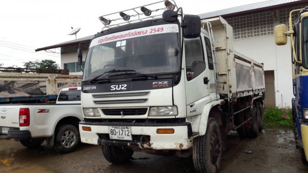 ขายด่วน รถสิบล้อสองเพลาดั้มพ์ พ่วงแม่-ลูก isuzu deca 270 ยูโร2 สภาพดี พร้อมใช้งาน เอกสารพร้อม