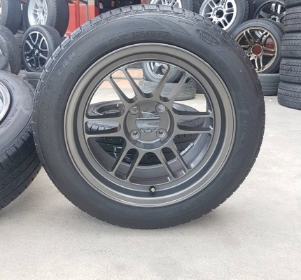 ล้อมือ2 Rpf1 (สีกัล)ขอบ15 4รู100ยางปี15 4 ล้อ