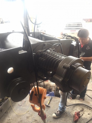 รอกสลิงไฟฟ้า mitsubishi 2.8 ตัน. ยกสูง 6 เมตร 1 สปีด.ไฟ 380 v 3 เฟส  เก่าญี่ปุ่นแท้มือสองบิ้วแล้วพร้อมใช้งานครับ. รับประกัน 1 ปี