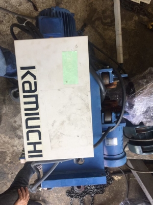 รอกสลิงไฟฟ้า KAMUCHI 1 ตัน ยกสูง 6 เมตร 4 ทิศทาง เก่าญี่ปุ่นแท้ ไม่เคยใช้งานในไทย อุปกรณ์ครบ ระบไฟสวยๆ สีเดิมๆครับ แปลงไฟ 380 V 3 เฟส พร้อมใช้งาน รอกสลิงไฟฟ้า KAMUCHI 1 ตัน ยกสูง 6 เมตร 4 ทิศทาง เก่าญี่ปุ่นแท้ ไม่เคยใช้งานในไทย อุปกรณ์ครบ ระบไฟสวยๆ สีเดิมๆครับ แปลงไฟ 380 V 3 เฟส พร้อมใช้งาน