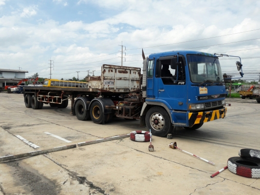 10 ล้อหัวลาก HINO พร้อมหางพื้นเรียบ รุ่น ZM500 เครื่องนิสสัน 6 สูบ 250 แรง