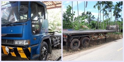 10 ล้อหัวลาก HINO พร้อมหางพื้นเรียบ รุ่น ZM500 เครื่องนิสสัน 6 สูบ 250 แรง