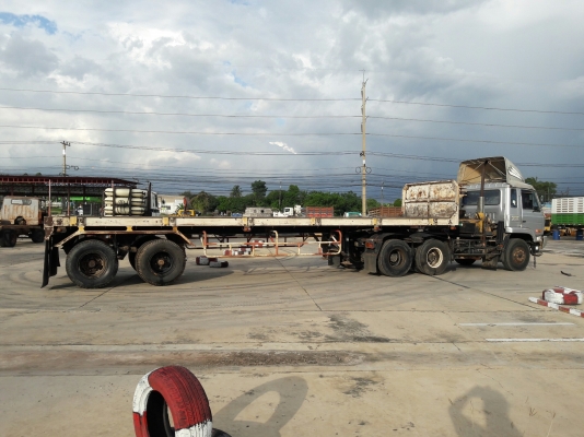 10 ล้อหัวลากพร้อมหางพื้นเรียบ รุ่น UD TRACTOR เครื่อง 6 สูบเทอร์โบ 250 แรง รุ่น PD6