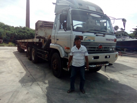 10 ล้อหัวลากพร้อมหางพื้นเรียบ รุ่น UD TRACTOR เครื่อง 6 สูบเทอร์โบ 250 แรง รุ่น PD6