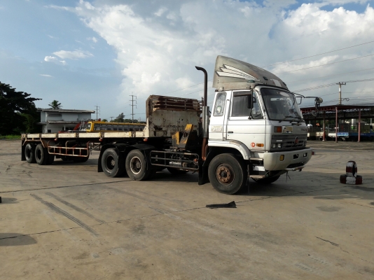 10 ล้อหัวลากพร้อมหางพื้นเรียบ รุ่น UD TRACTOR เครื่อง 6 สูบเทอร์โบ 250 แรง รุ่น PD6