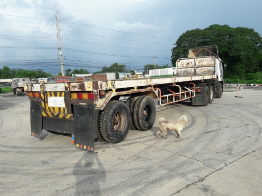 10 ล้อหัวลากพร้อมหางพื้นเรียบ รุ่น UD TRACTOR เครื่อง 6 สูบเทอร์โบ 250 แรง รุ่น PD6