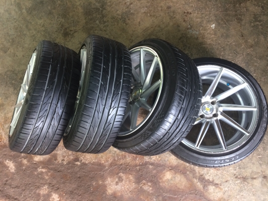 ขายล้อ17 4/100 พร้อมยางปี1017ครับ