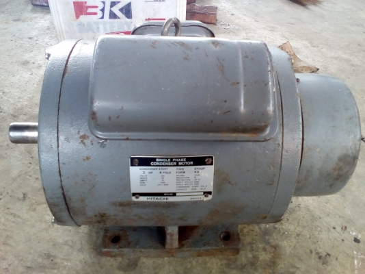 มอเตอร์ฮิตาชิ 3 แรง 2 สาย ไฟบ้าน 220
