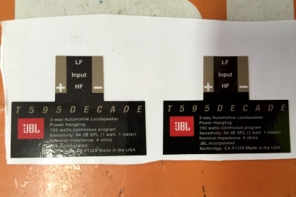 ขายโลโก้ JBL รุ่น TM Series สีทองของแท้บริษัทมหาจักรเลย ขายโลโก้ JBL รุ่น TM Series สีทองของแท้บริษัทมหาจักรเลย