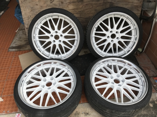 ล้อเเท้ ENKEI 19หน้า8ครึ่งหลัง9ครึ่งอ๊อฟ30ทั้ง4วงเก่าญี่ปุ่นเเท้สภาพสวย