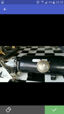 ถังแก๊ส LPG พร้อมอุปกรณ์ติดตั้งตัวถังครบครัน