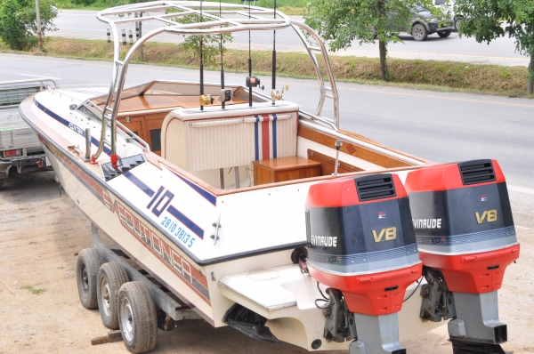 ขายเรือยอร์ช ...... Fountain เป็นเรือความเร็วสูง  ........... 33 ฟุต ( เรือนอก )