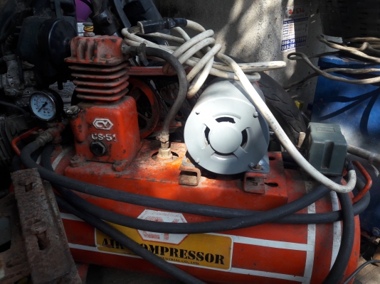 ขาย !! ปั้มลม.ขนาด1/4แรง.ยี่ห้อCY.พร้อมใช้งาน