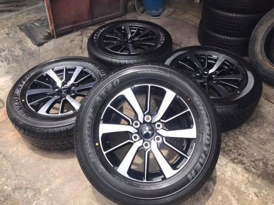 ล้อแม็กพร้อมยางใหม่ป้ายแดง Mitsu Pajero Sport 265-60-18 ปี17