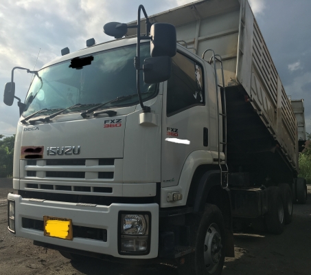 พ่วง 22 ล้อ ISUZU FXZ360 ปี 56 กระบะสามมิตร - ดั้ม ไมล์ 418,000 กม. เดิม ๆ พร้อมใช้ พร้อมโอน ราคา 2.68 ล้านต่อรอง