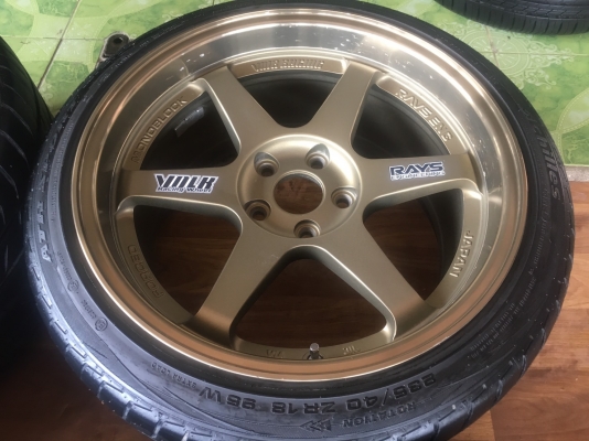 TE37 ขอบ18 5รู114 พร้อมยาง