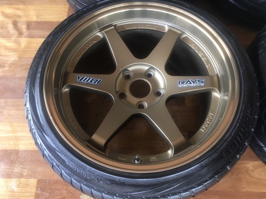 TE37 ขอบ18 5รู114 พร้อมยาง