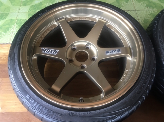 TE37 ขอบ18 5รู114 พร้อมยาง