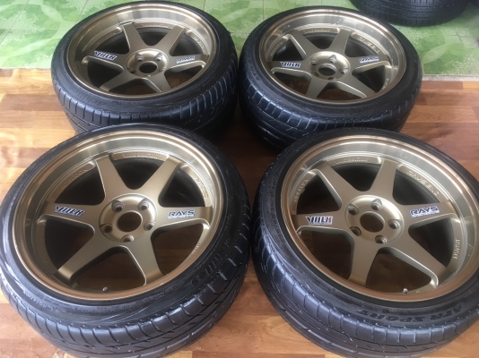 TE37 ขอบ18 5รู114 พร้อมยาง