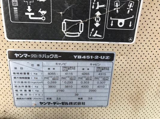 ขายแบคโฮ YANMAR YB451-2UZ เท่าPC45 เดิมจากญี่ปุ่น ทำงานสมบูรณ์ทุกระบบ รับรองไม่ผิดหวัง 320,000 เท่านั้น!!