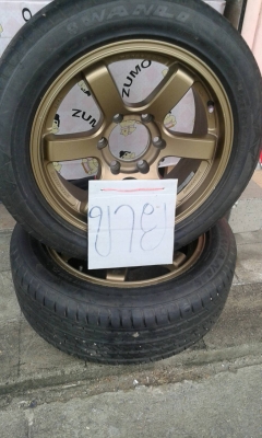 ขายล้อแม็กพร้อมยาง TE37 ขอบ 17 ยางปี 16 ขอบ 215/55/ZR 17 ยี่ห้อ WANLI ยางปี 16 (มีแค่ 2 วง) ล้อแม็กไม่คต ไม่ดุ้ง ยางเปลี่ยนมาใหม่ ใส่ใช้ไม่นาน ไม่ปะ ไม่บวม
