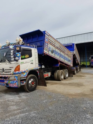 ขาย   พ่วงดั้มแม่ลูก เนียม HINo.s.500.FM1A.344 แรงปี 55 ลูกสามเพลาแท้เบรกแห้งใช้งานมาน้อยมือเดียวรถสวยเดิมๆสภาพพร้อมใช้งานทะเบียนพร้อมโอนขายทั้งสดและผ่อนราคาขาย2.68 ล้าน จัดไฟแนนซ์ 2.3.ล้าน.. 0927459124