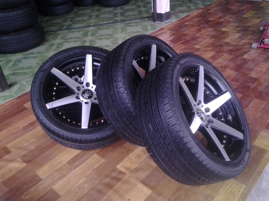 แม็ก NAYA ขอบ20 6รู139 พร้อมยางใหม่ๆ ล้อเก่าเทิร์นได้ ส่งทั่วไทย