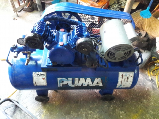 ขาย !! ปั้มลม.PUMA.ขนาด1/2แรง.64ลิตร.มอเตอร์โตชิบ้า2สาย