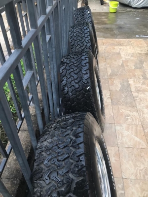 ขายล้อ ขอบ16x8et+13 6/139 แท้ญี่ปุ่น. พร้อมยางbf