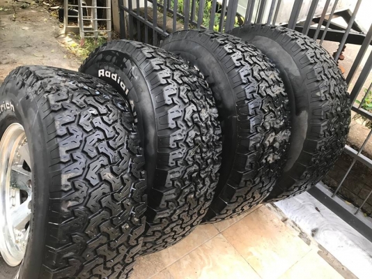 ขายล้อ ขอบ16x8et+13 6/139 แท้ญี่ปุ่น. พร้อมยางbf