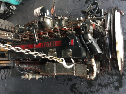 เครื่อง6HE1เก่าญี่ปุ่นพร้อมหมายเลข