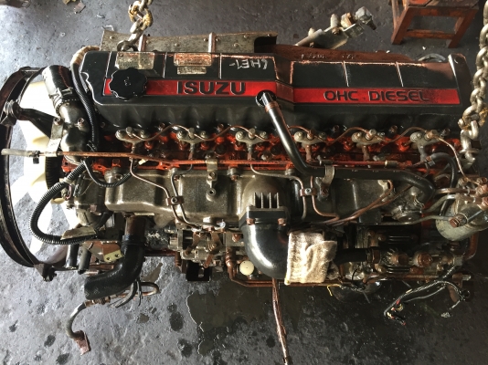 เครื่อง6HE1เก่าญี่ปุ่นพร้อมหมายเลข