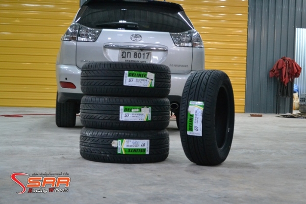 DELINTE D7 235/55R18 เส้นละ 3,900 บาทใส่รถ HARRIER