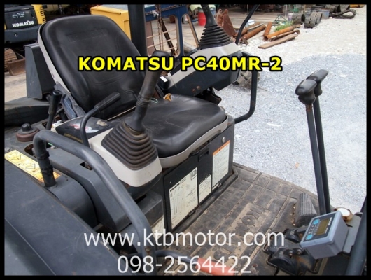 ขาย รถขุด KOMATSU PC40MR-2 คอนโทรลสั้น ปั๊มนิ้ว รถขุดยอดนิยม คอแน่น ระบบไฮดรอลิคไวมาก แทรคเหล็กนอกแท้